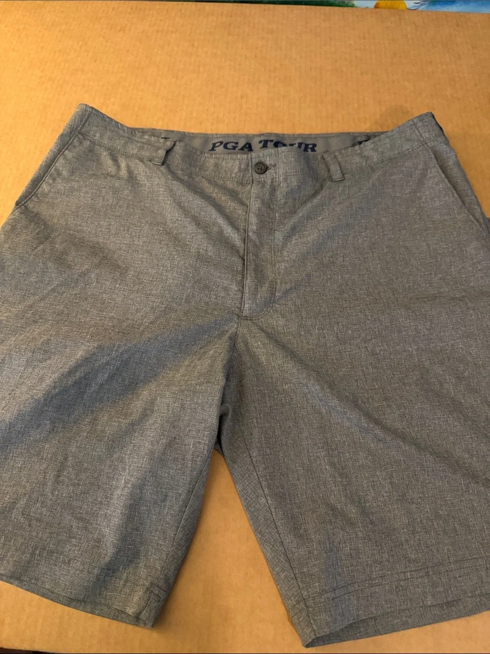 PGA TOUR Men's Heather Gray Performance Golf Shorts